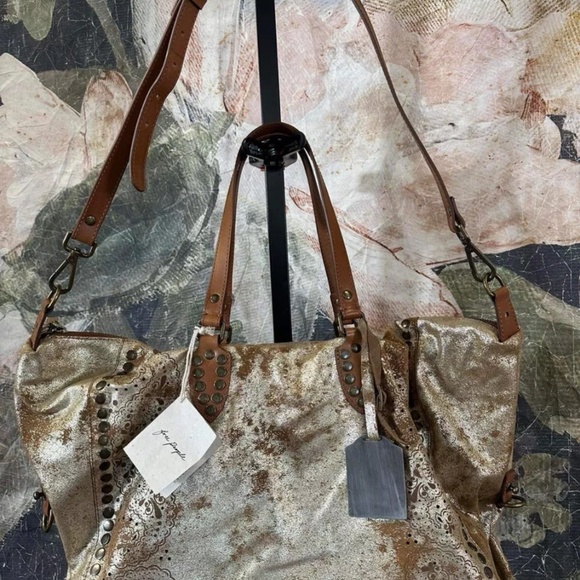 New Free People We The Free Pyrite Augustine Tote Bag - Picture 6 of 9